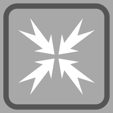 Sıkıştırma ok bir çerçeve içinde simge vektör