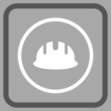 Oluşturucu işçisi vektör simgesi bir çerçeve içinde