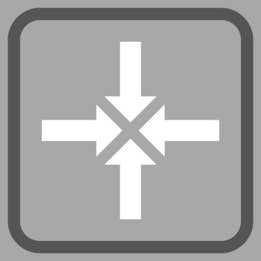 Oklar vektör simgesi bir çerçeve içinde sıkıştırmak