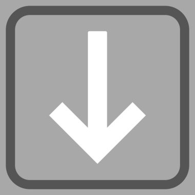 Bir çerçeve içinde ok vektör simgesi