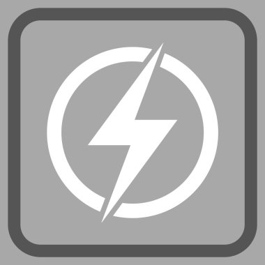 Elektrik vektör simgesi bir çerçeve içinde