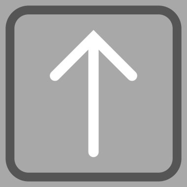 Vektör simgesi bir çerçeve içinde yukarı ok