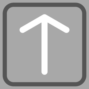 Vektör simgesi bir çerçeve içinde yukarı ok