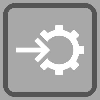 COG Tümleştirme vektör simgesi bir çerçeve içinde