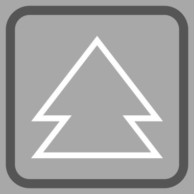 Yön yukarı vektör simgesi bir çerçeve içinde