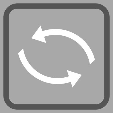 Exchange oklar bir çerçeve içinde simge vektör