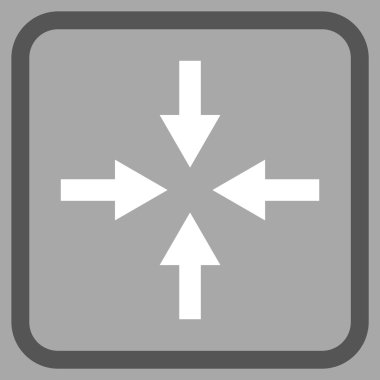 Oklar vektör simgesi bir çerçeve içinde sıkıştırmak