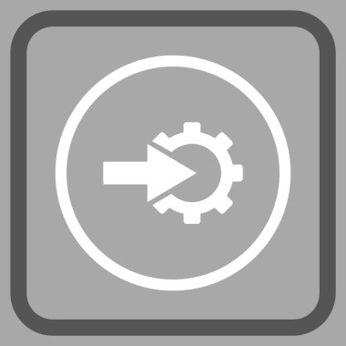 COG Tümleştirme vektör simgesi bir çerçeve içinde