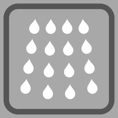 Damla vektör simgesi bir çerçeve içinde