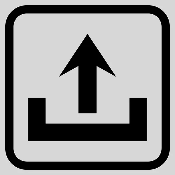 Vektor-Icon in einem Frame hochladen — Stockvektor