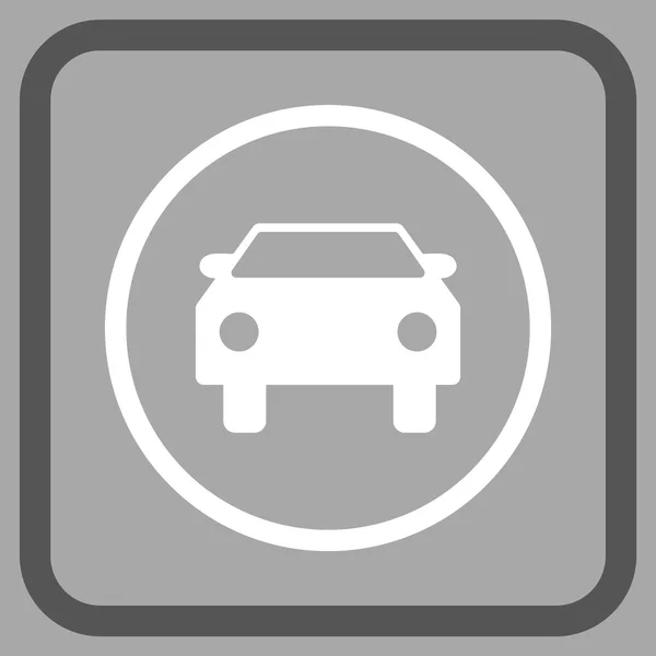 Bil vektor ikonen i en ram — Stock vektor
