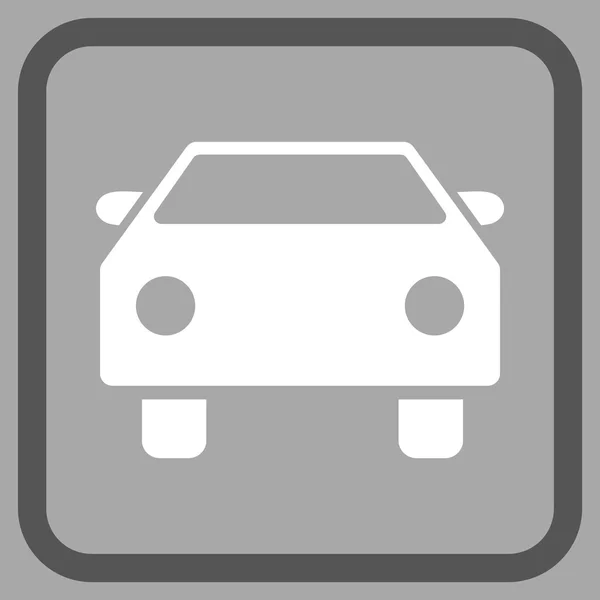 Icono del vector del coche en un marco — Archivo Imágenes Vectoriales