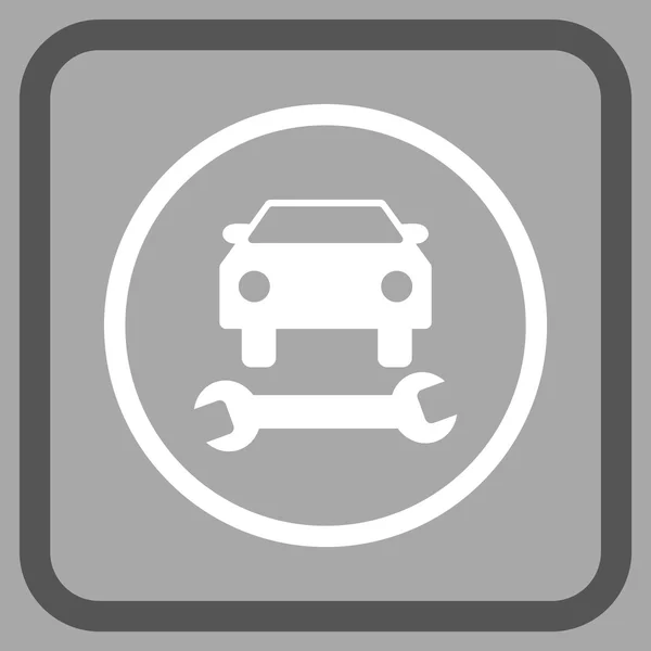 Autó javítás vektor ikonjára a keretben — Stock Vector