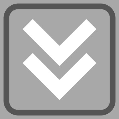 Vektör simgesi bir çerçeve içinde aşağı kaydır