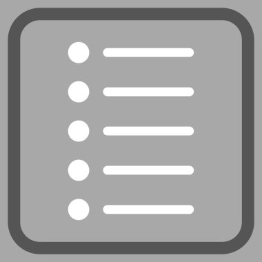 Öğeleri vektör simgesi bir çerçeve içinde