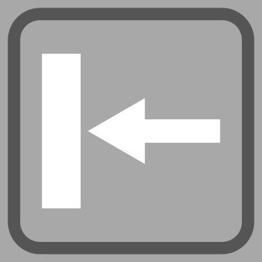 Sol vektör simgesi bir çerçeve içinde hareket