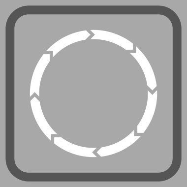 Döndürme vektör simgesi bir çerçeve içinde