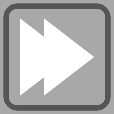 Doğru vektör simgesi bir çerçeve içinde hareket