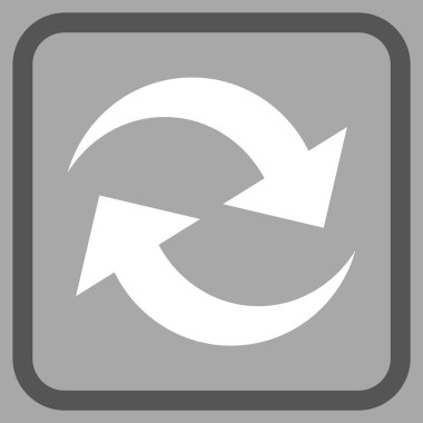 Oklar vektör simgesi bir çerçeve içinde yenileme