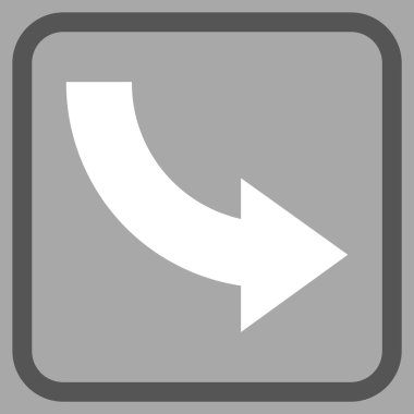 Doğru vektör simgesi bir çerçeve içinde döndürme