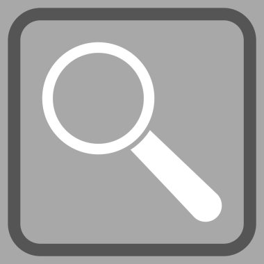 Arama aracı vektör simgesi bir çerçeve içinde