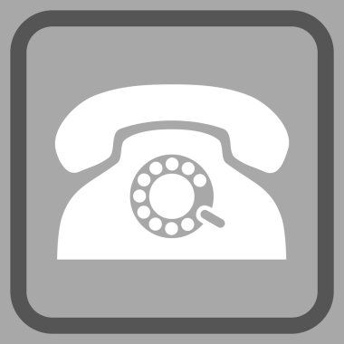 Nabız telefon vektör simgesi bir çerçeve içinde