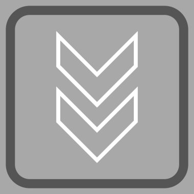 Vektör simgesi bir çerçeve içinde aşağı kaydır