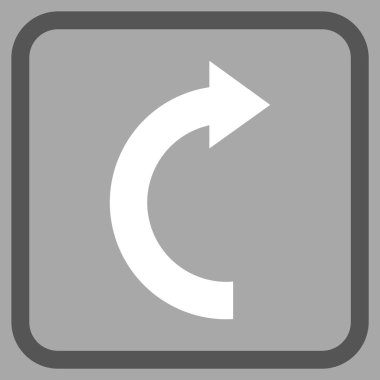 Doğru vektör simgesi bir çerçeve içinde döndürme