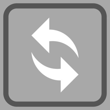 Vektör simgesi bir çerçeve içinde yenileme