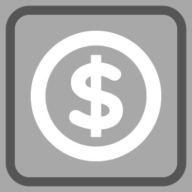 Finans vektör simgesi bir çerçeve içinde