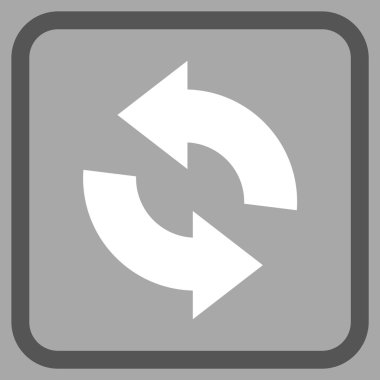 Vektör simgesi bir çerçeve içinde yenileme