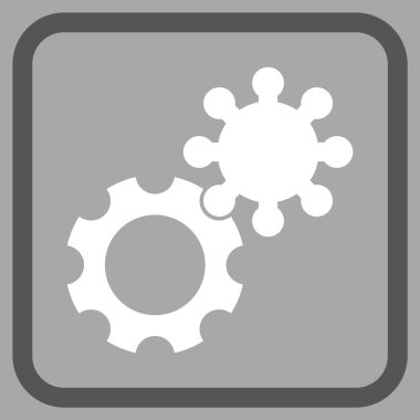 Gears'ı vektör simgesi bir çerçeve içinde