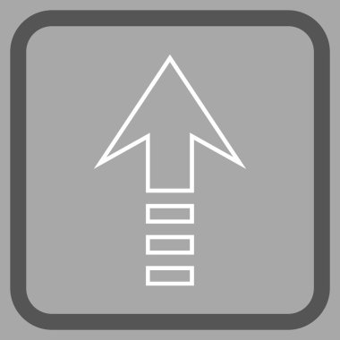 Vektör simgesi bir çerçeve içinde gönder