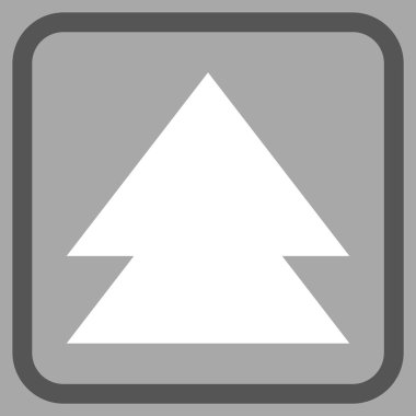 Vektör simgesi bir çerçeve içinde yukarı çıkar