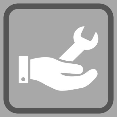 Onarım hizmeti vektör simgesi bir çerçeve içinde