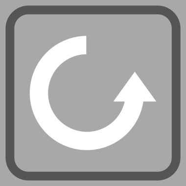 Vektör simgesi bir çerçeve içinde yukarı Döndür