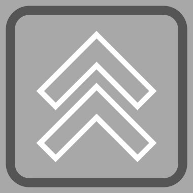 Vektör simgesi bir çerçeve içinde yukarı kayması