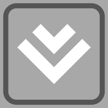 Vektör simgesi bir çerçeve içinde aşağı kaydır