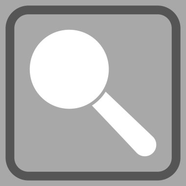 Arama aracı vektör simgesi bir çerçeve içinde