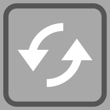 Vektör simgesi bir çerçeve içinde yenileme