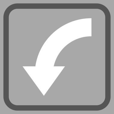 Vektör simgesi bir çerçeve içinde aşağı Döndür