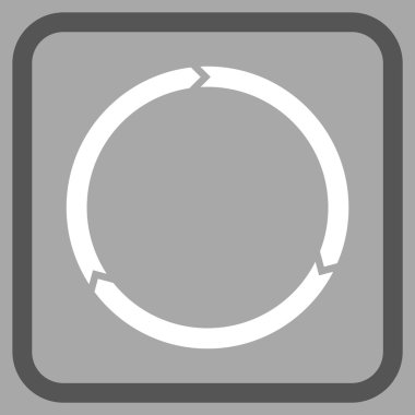 Döndürme vektör simgesi bir çerçeve içinde