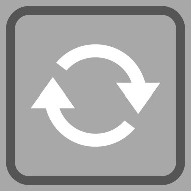 Vektör simgesi bir çerçeve içinde yenileme