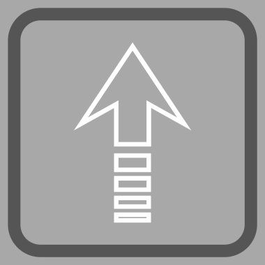 Vektör simgesi bir çerçeve içinde gönder