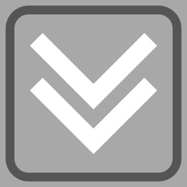 Vektör simgesi bir çerçeve içinde aşağı kaydır