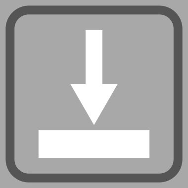 Alt vektör simgesi bir çerçeve içinde hareket