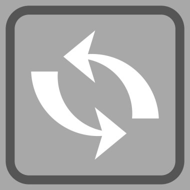 Vektör simgesi bir çerçeve içinde yenileme