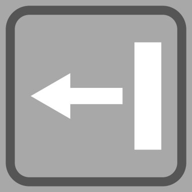 Sol vektör simgesi bir çerçevede çekin