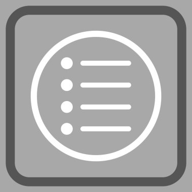 Öğeleri vektör simgesi bir çerçeve içinde