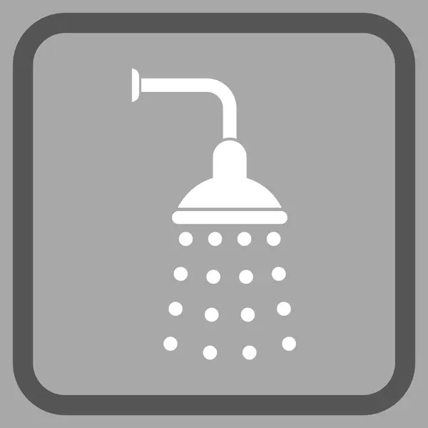 Shower Vector Icon In a Frame — Stockvector